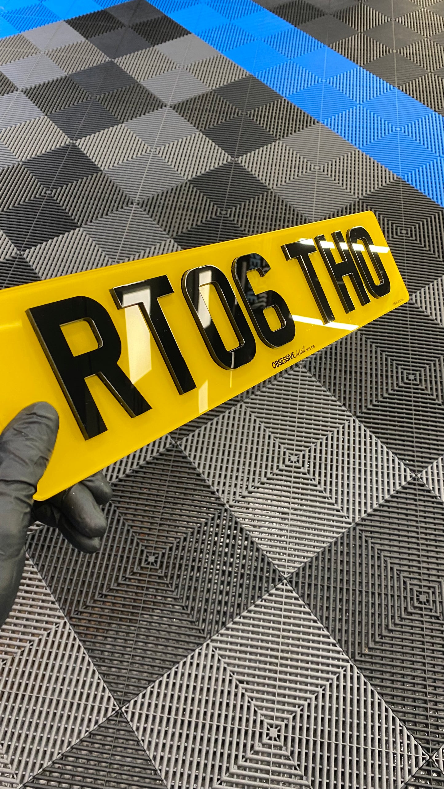 4D Laser Cut Acrylic Number Plates -3mm thick