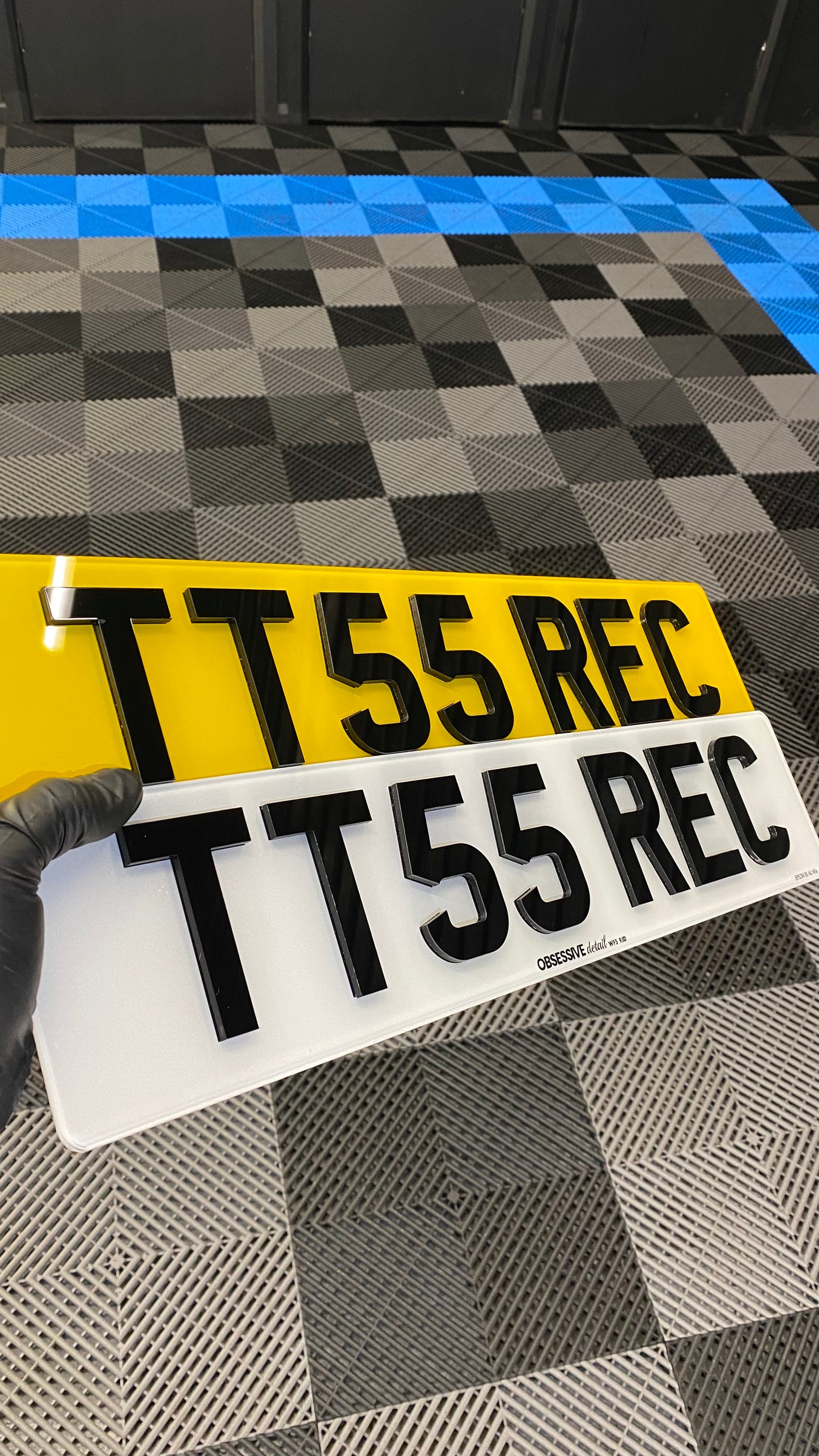 4D Laser Cut Acrylic Number Plates -3mm thick